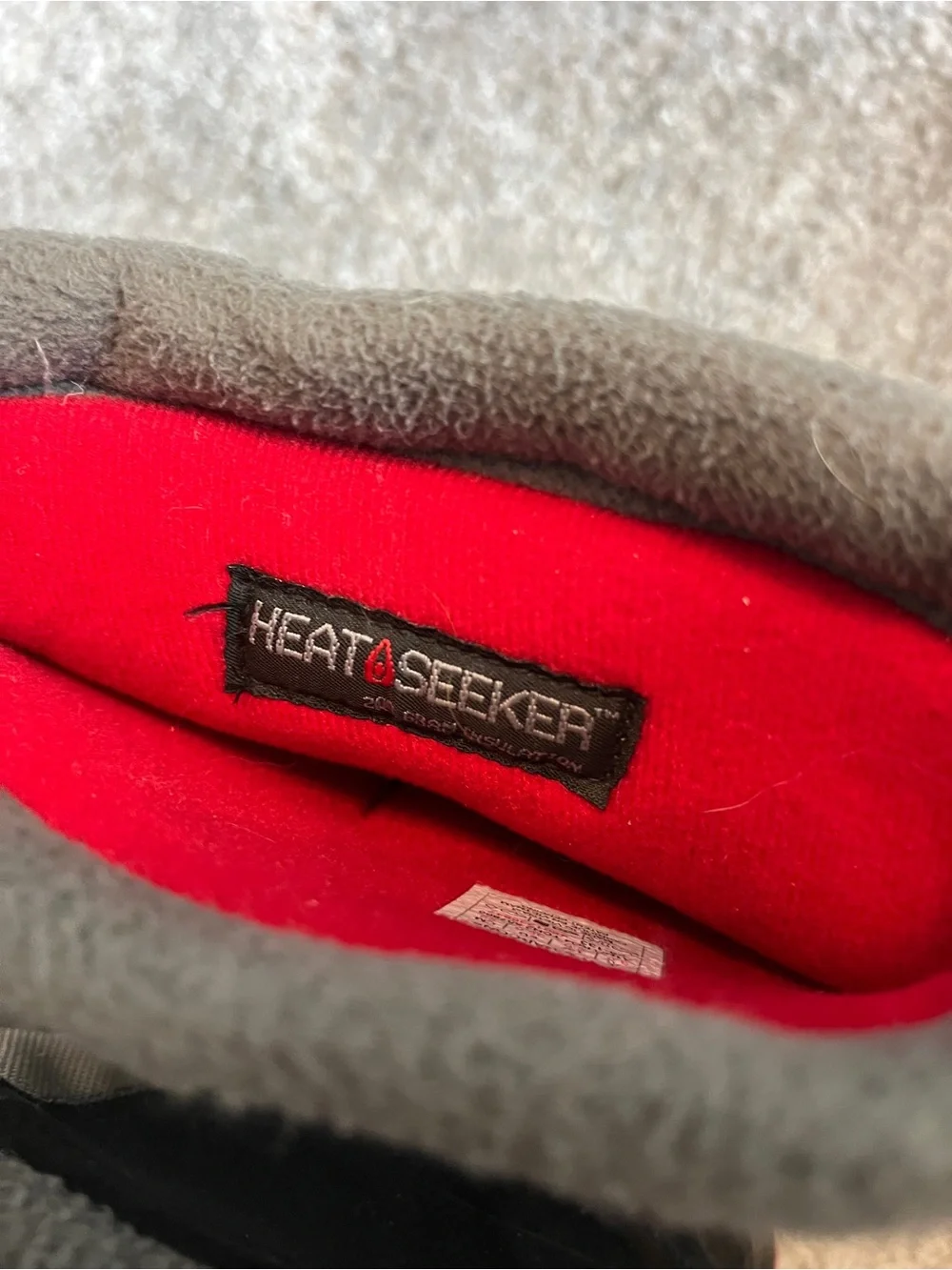 The North Face Kids Black & Gray Snow Boots with Red Accents